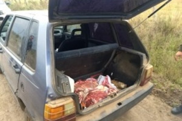 La Policía durante trabajos de prevención, incautó carne faenada proveniente de delito