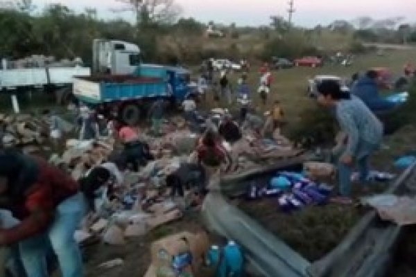 Tras muerte del camionero, lindantes se llevaron toda la carga