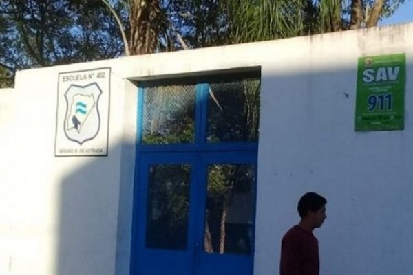Desvalijaron la cantina de la Escuela Nº 402