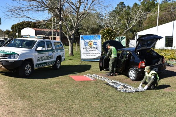Gendarmería incautó Marihuana valuada en más de un millón de pesos