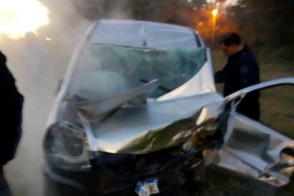 Choque frontal sobre la ruta 12 dejó un saldo de dos personas heridas