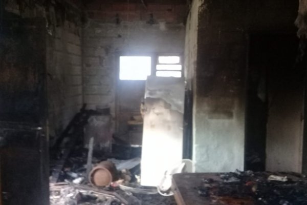 Explotó una garrafa en una vivienda, hay un hombre en grave estado