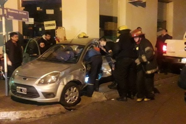 Heridos en un siniestro vial en pleno centro capitalino