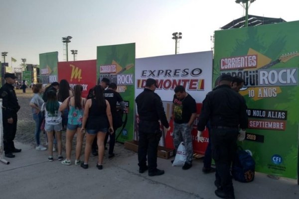 Destacado trabajo de seguridad en el Taragui Rock