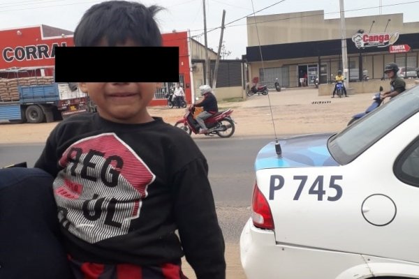 Un menor de 5 años escapó de su casa y lo encontraron por la Ruta N°5