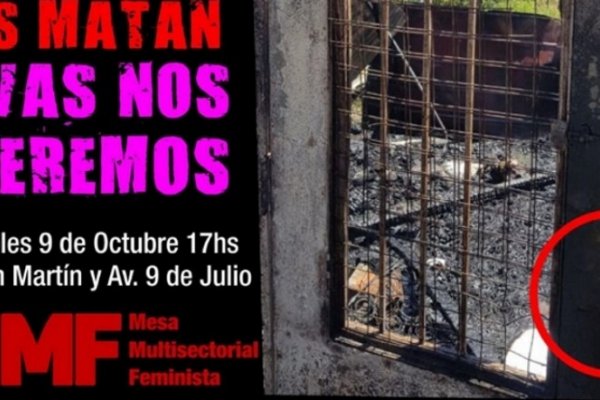 Chaco: Marcharán por las tres mujeres muertas en el incendio de una vivienda