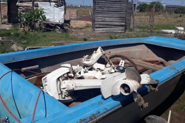 Recuperaron lancha robada en Santa Lucía