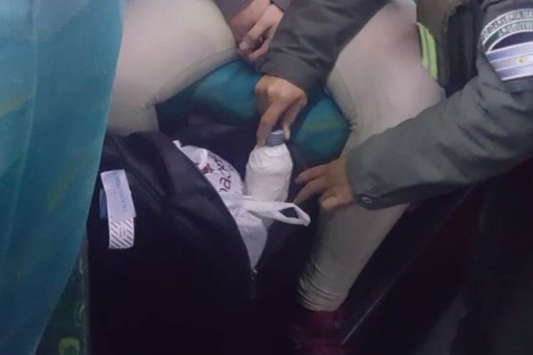 Desde Corrientes: Llevaba una botella de ketamina en un colectivo de larga distancia