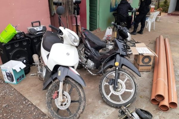 Investigaban robos de motos y secuestraron varios elementos de dudosa procedencia
