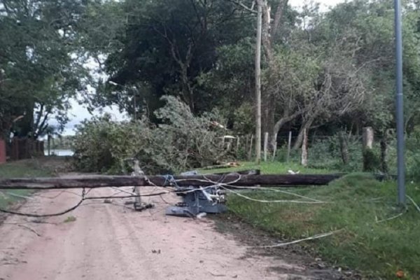 Temporal de viento y granizo azotó la localidad de Loreto