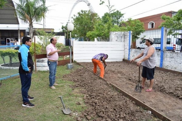 Importantes avances en la Cancha de Bochas del Polideporitvo de Mercedes