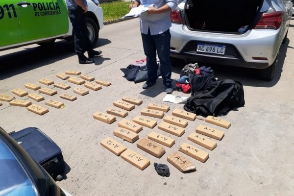 Insólito: Guardaban cargamento de drogas a cercanías de la Escuela de Policía de Corrientes