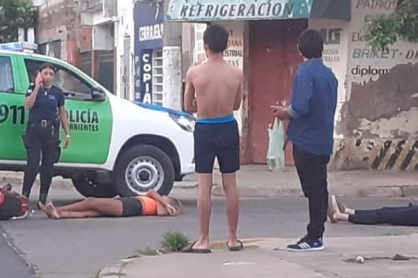 Corrientes: Atropelló ferozmente a dos jóvenes y se dió a la fuga
