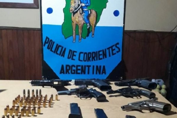 Bella Vista: Allanan casa por delito cibernético y dan con arsenal