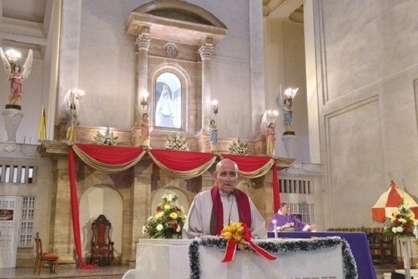 El padre Pánfilo Ortega Ríos se despidió de Itatí