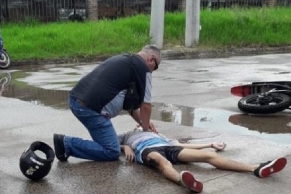 Falleció el joven que estaba grave al derrapar con su moto