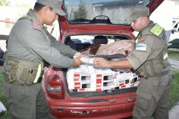 Corrientes: Gendarmería secuestró cigarrillos de contrabando valuados en dos millones de pesos