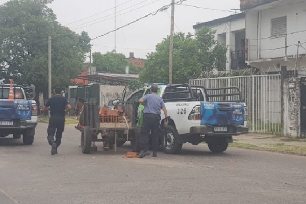 Carrero aprovechó la cuarentena para robar elementos de construcción de una vivienda