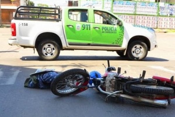 Corrientes: Automovilista chocó a una pareja y se dió a la fuga