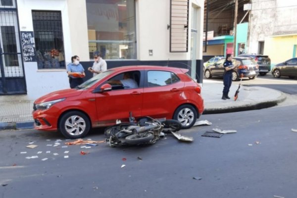 Corrientes: Fuerte accidente en la esquina de Paraguay e Yrigoyen