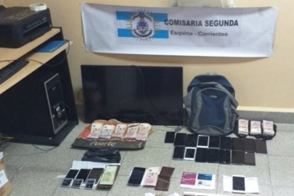 Hallaron enterrados celulares robados a un comercio de Esquina