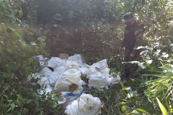 Secuestraron cargamento de más de media tonelada de marihuana en el interior de Corrientes