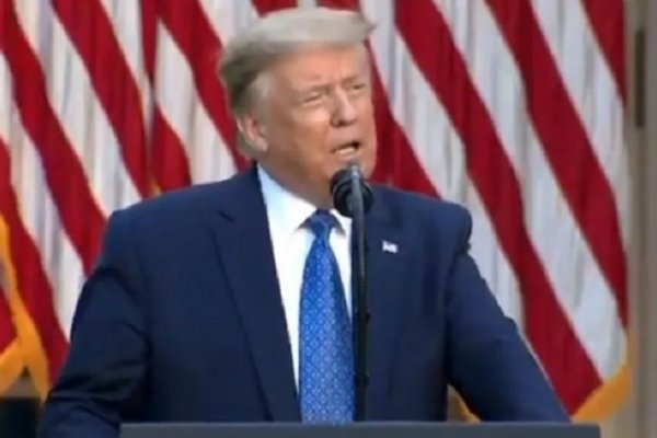 Donald Trump dijo que el muro en la frontera frenó la entrada del coronavirus desde México