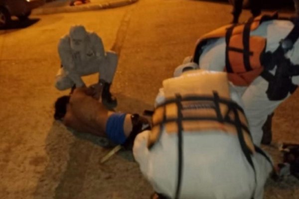Goya: Policía se arrojó al río para salvar a un joven