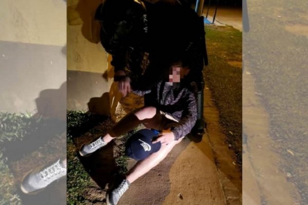 Delincuente intentaba escapar y fue mordido por un perro