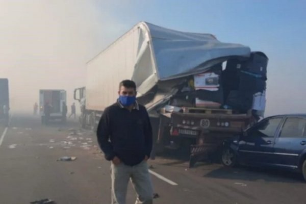 Cortina de humo provocó choque en cadena en San Roque