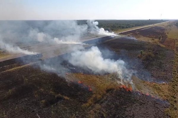 Cinco hectáreas de pastizales quemadas cerca de Yofre