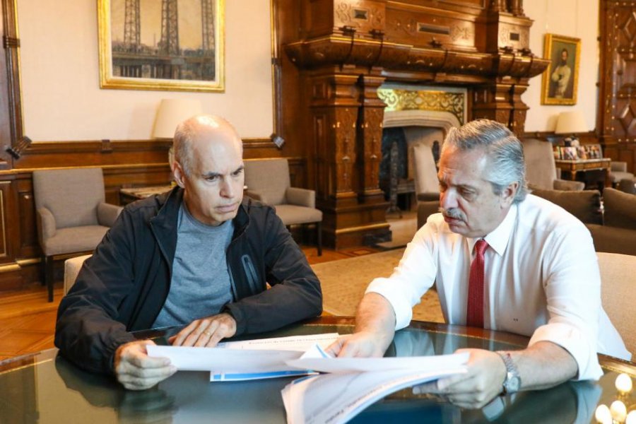 Alberto Fernández y Rodríguez Larreta se reunieron para analizar la nueva etapa de la cuarentena