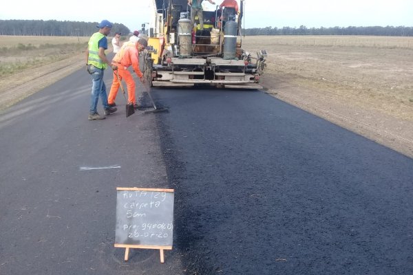 Ya se ejecutó un tercio de la repavimentación en ruta provincial 129