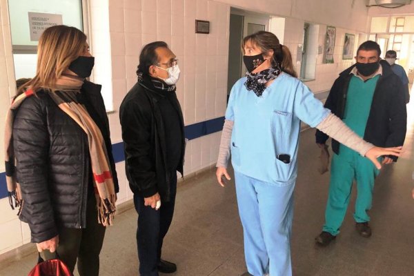 Cardozo verifico obras en el hospital de Mercedes