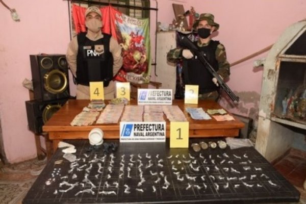Prefectura desmanteló un quiosco de droga en el barrio Juan XXIII