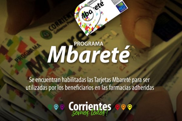 Habilitaron tarjetas Mbareté y Mamá mbareté