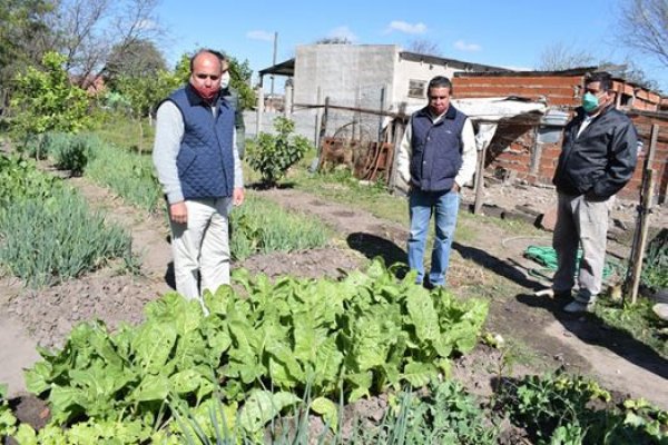 El intendente recorrió las huertas familiares de Mercedes