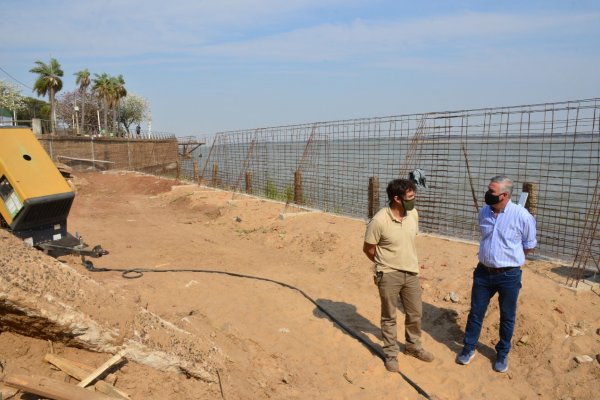 Avanzan las obras de ampliación de la costanera bellavistense