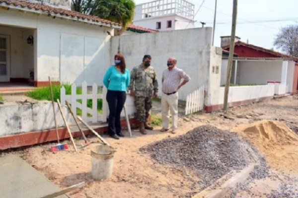 Mercedes: Municipio y Ejército siguen con las obras en barrios militares