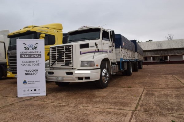 Intentaban trasladar ilegalmente 142 toneladas de soja a Misiones