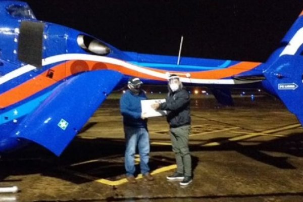 Helicóptero de la Gobernación de Misiones trasladó un riñón desde Paso de Los Libres