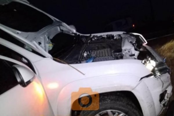 Una vaca suelta provocó un accidente en la Ruta Nacional 123