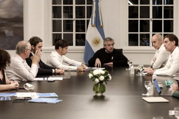 Alberto Fernández recibe en Olivos a Axel Kicillof y Horacio Rodríguez Larreta 