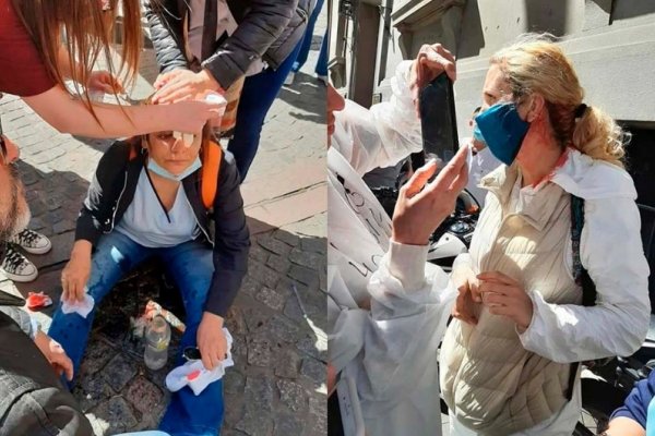 Enfermeros denunciaron agresión policial frente a la Legislatura porteña