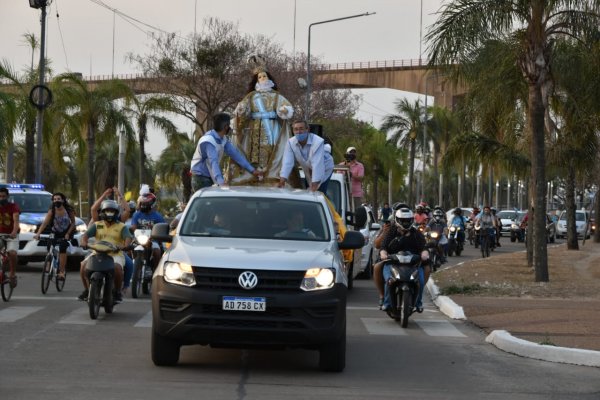 Imágenes de la caravana en honor a la Virgen de la Merced