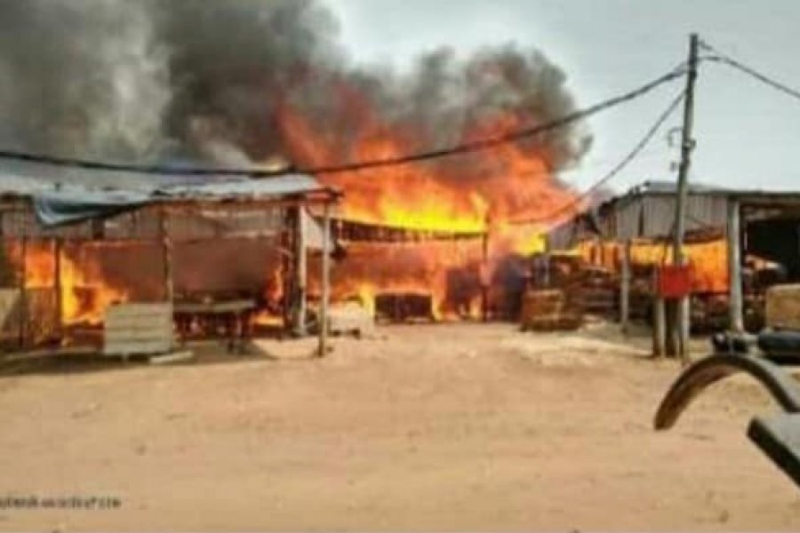 Incendio en Santa Rosa