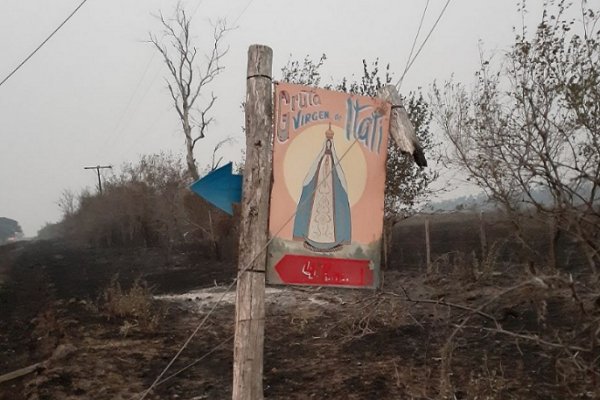 Corrientes: Imagen de la virgen de Itatí quedó intacta tras los incendios