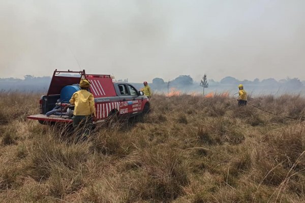 Dramáticas imágenes de Bomberos que tuvieron que ser hospitalizados