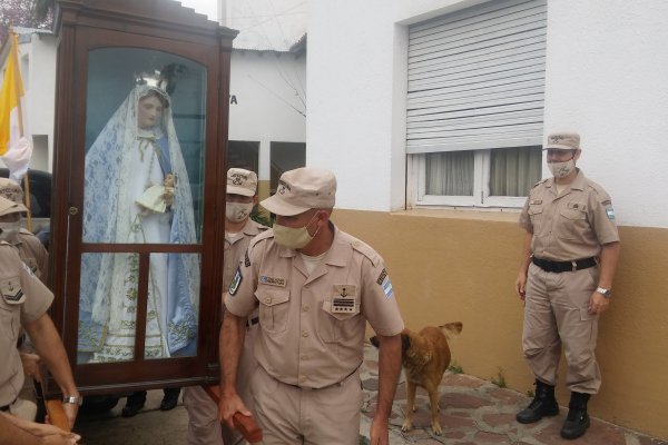 La Virgen del Rosario visitó a la Prefectura Goyana
