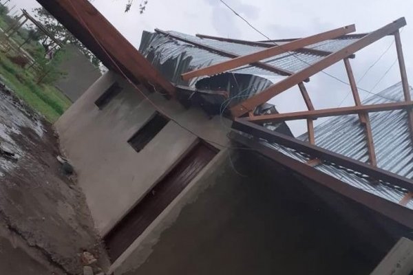 Tormenta provocó graves daños en Mercedes